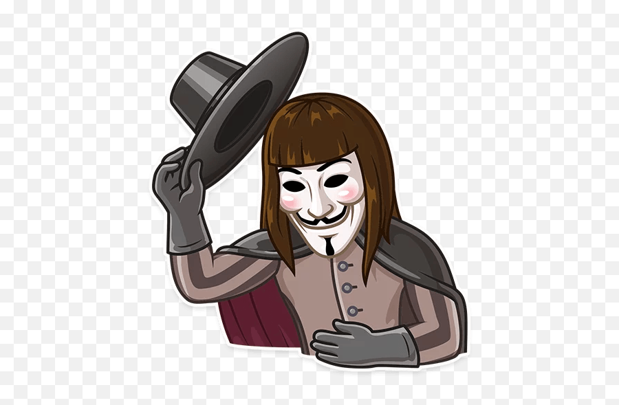 Guy Fawkes - Telegram Sticker English Guy Fawkes Sticker Png,Guy Fawkes Icon