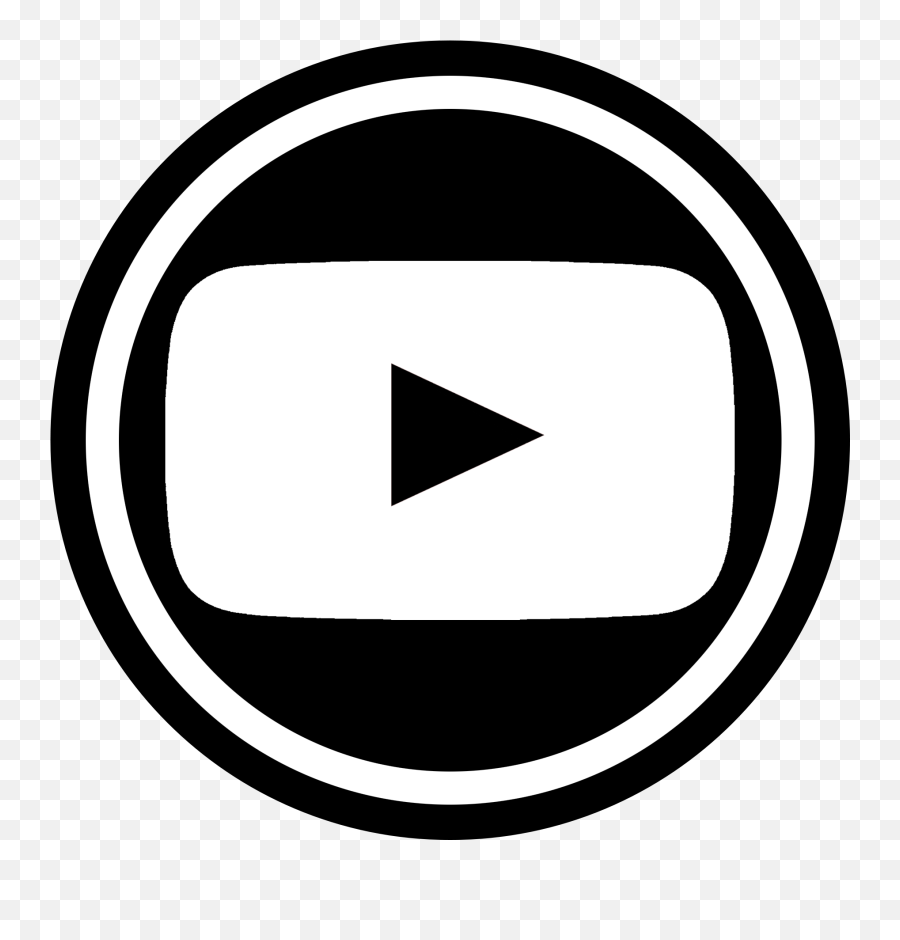 Round Black Youtube Logo Icon Free Image - Logo Youtube Putih Png,Youtube Logo Image