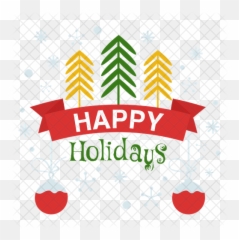Happy Holidays Icon - Png