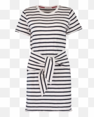Halsey Tie Dress - Tee Shirt Mariniere Evjf png