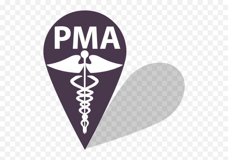 Download Hd Pma Google Map Pin - Medical Sign Png,Caduceus Transparent Background