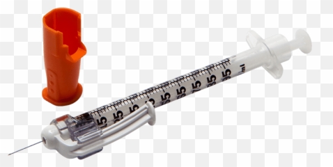 Bd Safetyglide Syringe - Bd Tuberculin Syringe With Needle Png,Syringe Transparent Background