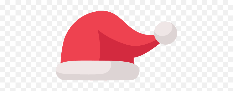 Red Santa Claus Hat Flat Icon 10 - Christmas Hat Icon Png,Red Hat Png