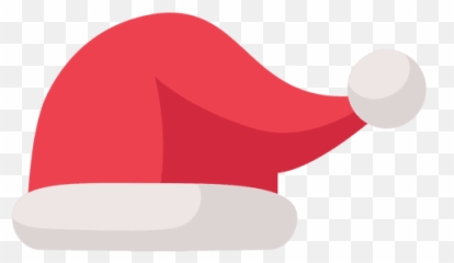 Red Santa Claus Hat Flat Icon 10 - Christmas Png