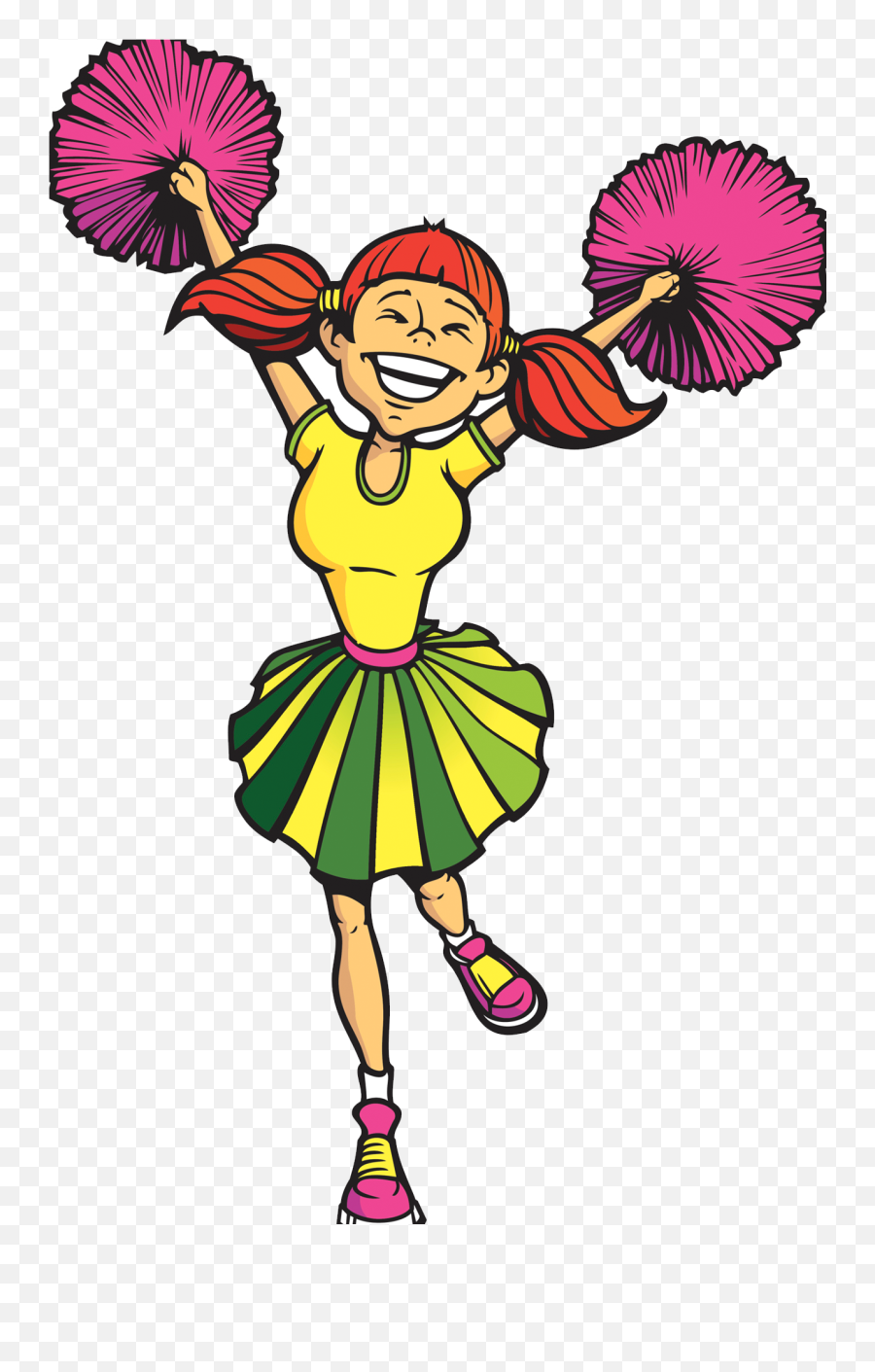 Cheerleader Cheerleading Illustration - Cheerleader Cartoon Png,Cheerleaders Png