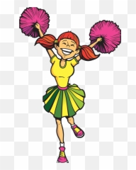 Cheerleader Cheerleading Illustration - Cartoon Png