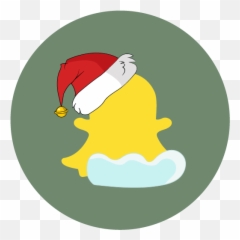 Christmas Snapchat Snow Social Icon - Social Media Png