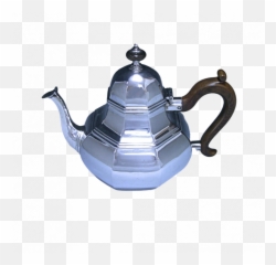 Antique Silver Victorian Tea Pot Png