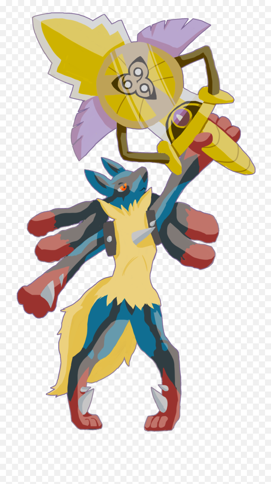 Chambers U0026 Charizard Refurbishing A Fan - Made Trpg Illustration Png,Lucario Png