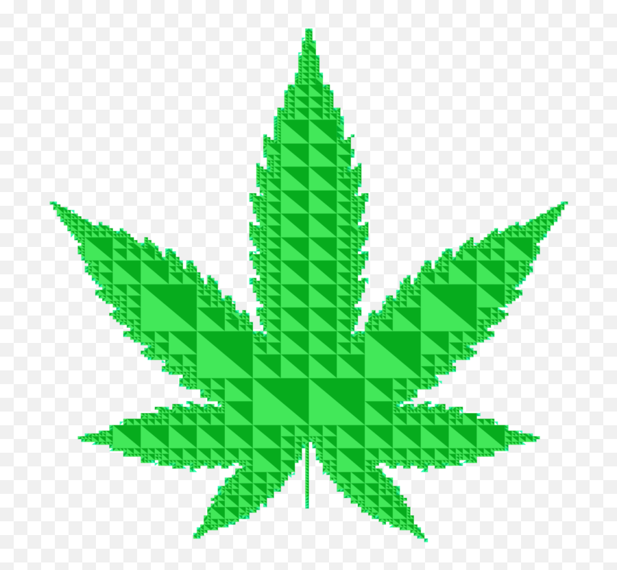 Hemp Cannabis Hashish Kush Download - Weed Leaf Silhouette Png,Leaf Cartoon Png