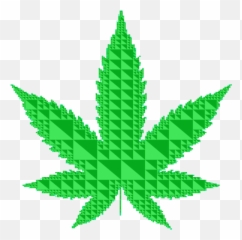 Hemp Cannabis Hashish Kush Download - Weed Leaf Silhouette png
