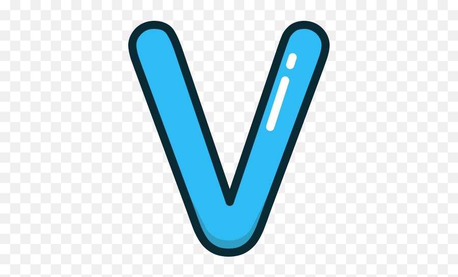 Alphabet Blue Letter Letters V Icon - Letter V In Blue Png,Letters Png