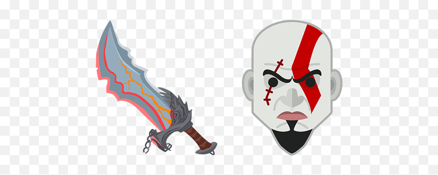 God Of War Kratos Blades Chaos Cursor U2013 Custom - Custom Blade Of Chaos Png,God Of War Transparent