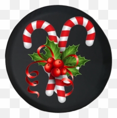 Candy Cane Stick Png - Candy Cane Mistletoe Red Bow Holiday