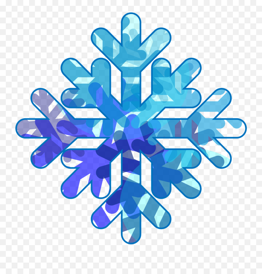 Snowflake Blue Snow - Portable Network Graphics Png,Snowfall Transparent Background