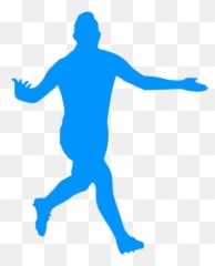 Football Player Celebrating A Goal - Soccer Players Celebration Silhouette png
