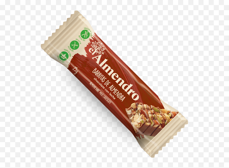 Almond And Milk Chocolate Bars - El Almendro Types Of Chocolate Png,Chocolate Bar Transparent