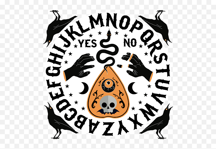 Orange And Black Modern Ouija Board - Taurus Png,Ouija Board Png