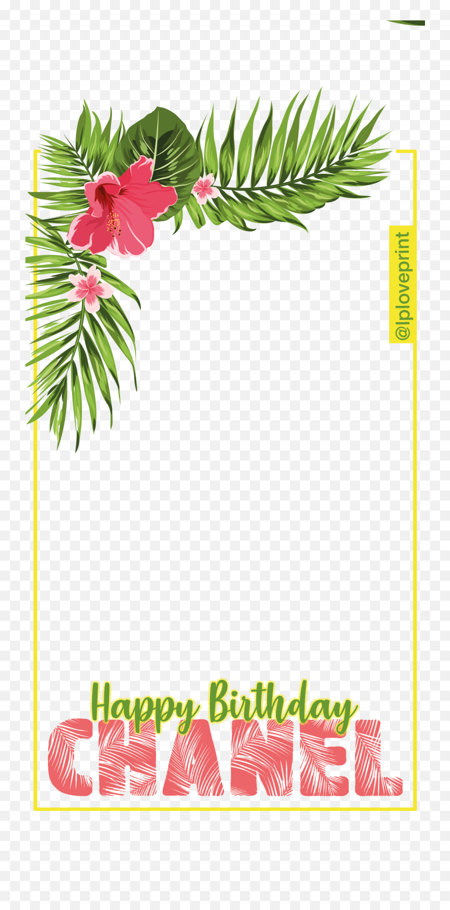 Tropical Border Corner Png - Tropical Flowers Border Png,Corner Png