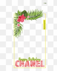 Tropical Border Corner Png - Tropical Flowers Border Png,Corner Png