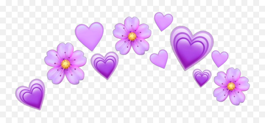 Freetoeditpurple Purpleheart Hearts Heart Crown - Purple Heart Emoji Crown Png,Heart Crown Png