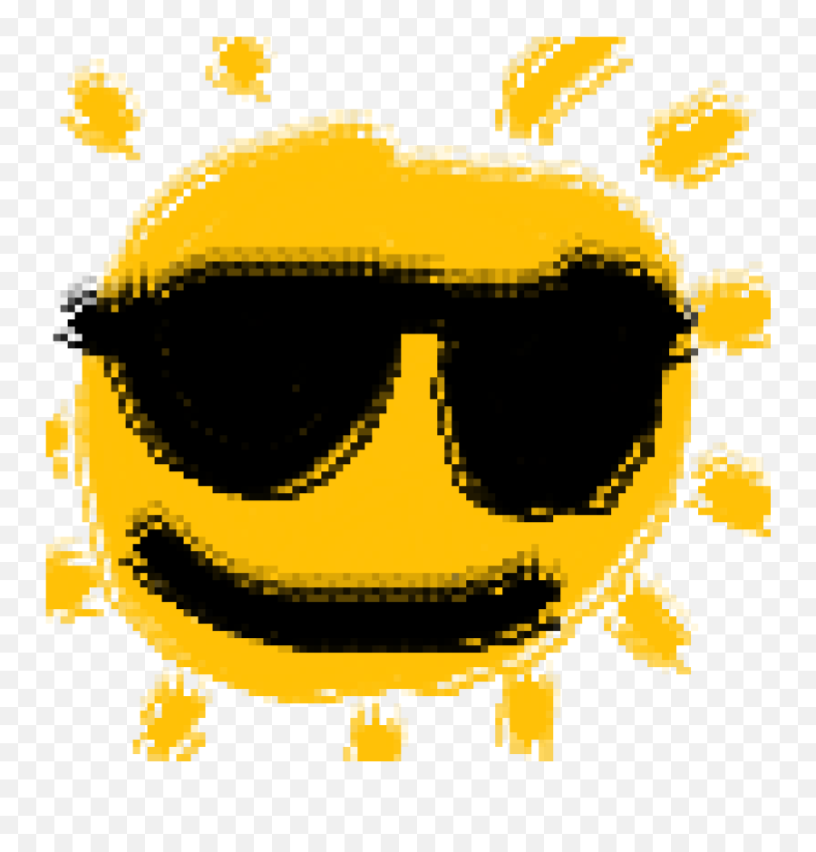 Pixilart - Sun Emoji By Candycorncat Happy Png,Sun Emoji Png