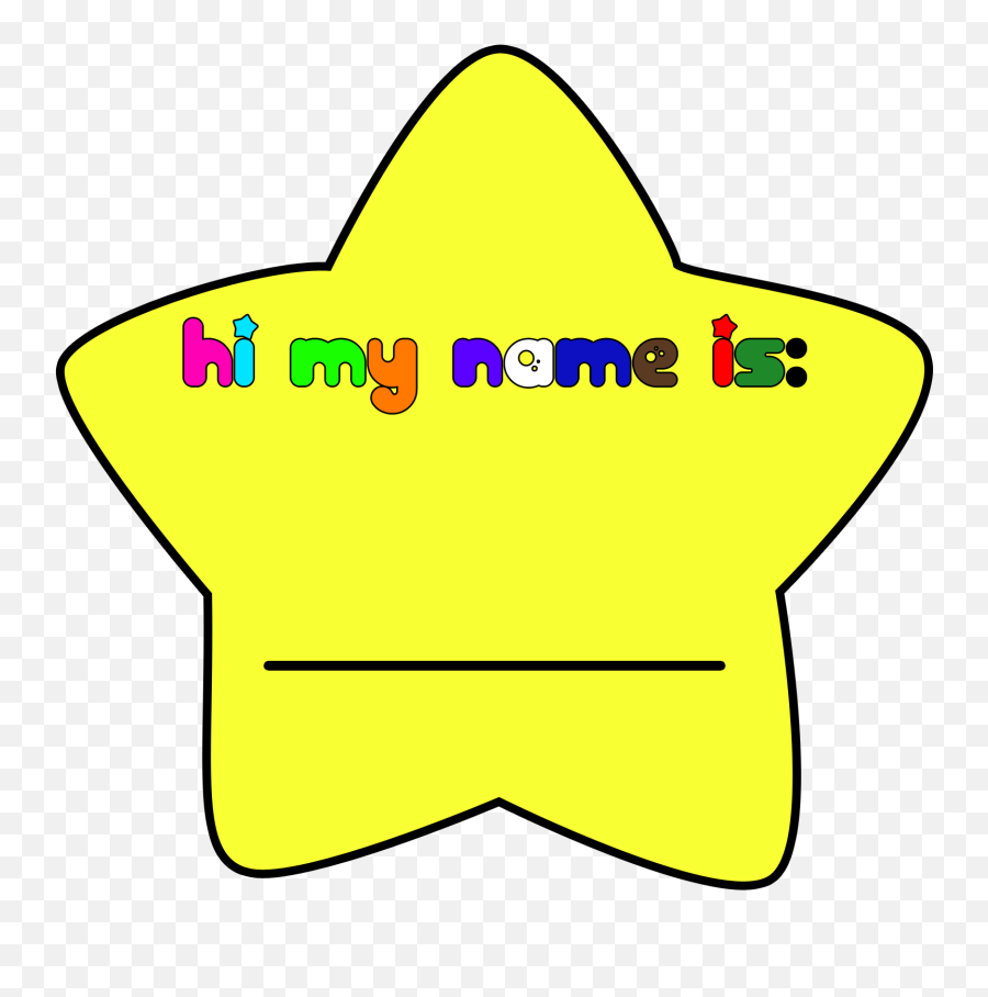 Hi My Is Hannah Piaduche Downloadable - Name Plate Clip Art Png,Hello My Name Is Transparent