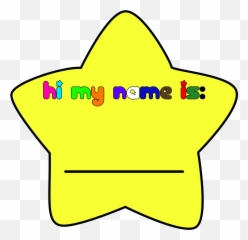 Hi My Is Hannah Piaduche Downloadable - Name Plate Clip Art Png,Hello My Name Is Transparent