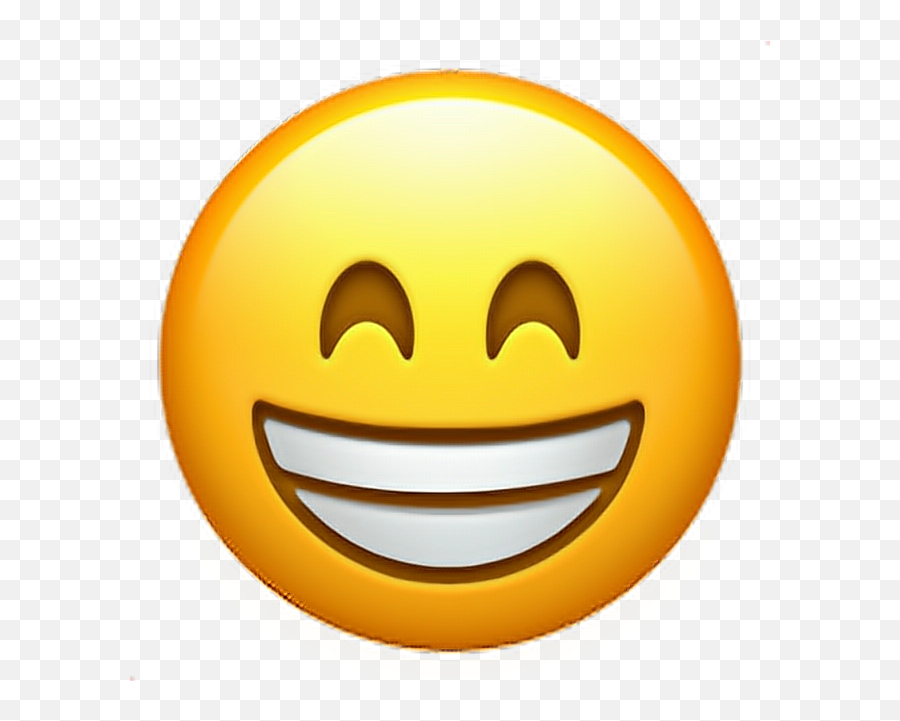 Funny Face Emoji Emoticon Iphone Iphonee - Beaming Face With Smiling Eyes Emoji Png,Funny Face Transparent