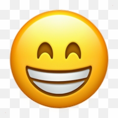 Funny Face Emoji Emoticon Iphone Iphonee - Beaming Face With Smiling Eyes Emoji png