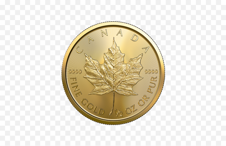 2 Oz Gold Maple Leaf - Maple Leaf Gold Coin 1 4 Oz Png,Maple Leaf Transparent