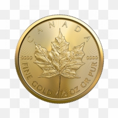 2 Oz Gold Maple Leaf - Coin 1 4 png