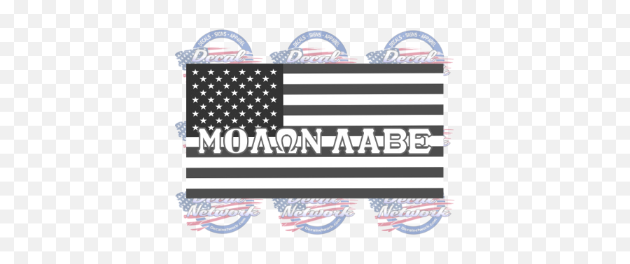 American Flag Decal Sticker - Made In Usa Vector Png,Molon Labe Logo