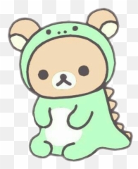 Rilakkuma Sticker By Aestheticpink - Drawing Teddy Bear Face Png,Rilakkuma Transparent