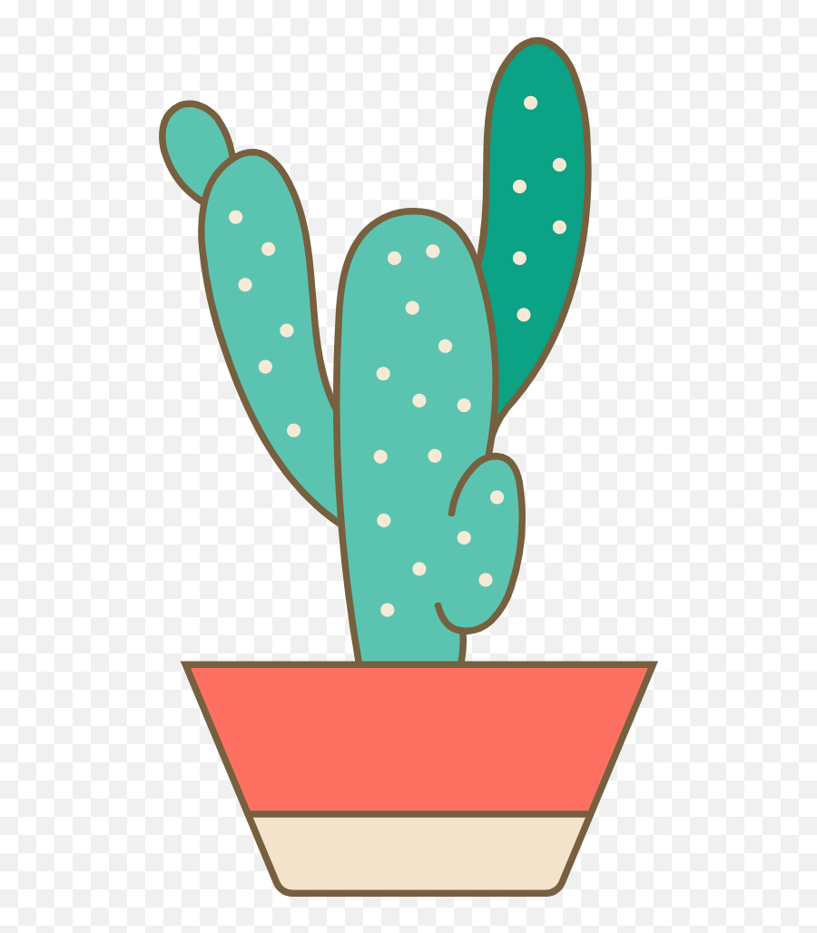 Potted Desert Cactus Graphic - Clip Art Free Graphics Vertical Png,Desert Plant Png
