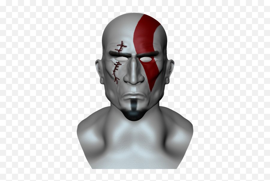 Kratos Face Png 3 Image - Illustration,Kratos Transparent