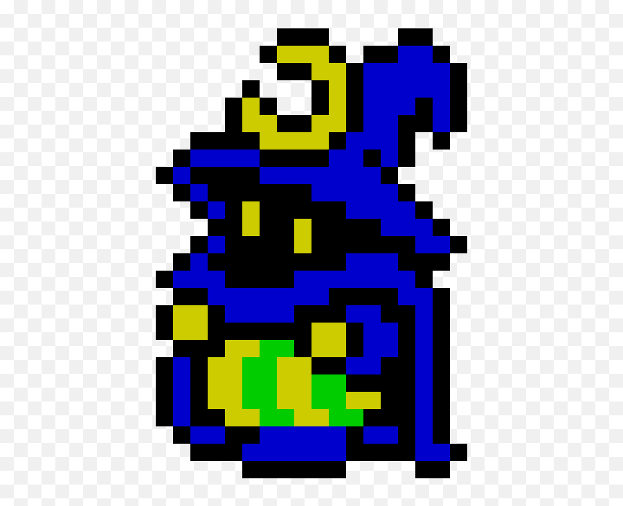 Ansi Pixels Examples - Final Fantasy 3 Pixel Mage Png,Final Fantasy 9 Icon