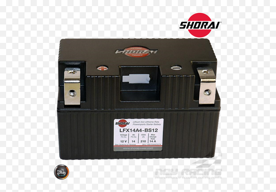 Shorai Lithium Battery 12v 14ah - Shorai Png,Lithium Icon Battery Top Cap Assembly