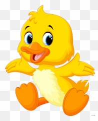 Baby Duck Clipart Png - Cute Baby Duck Cartoon,Duck Clipart Png