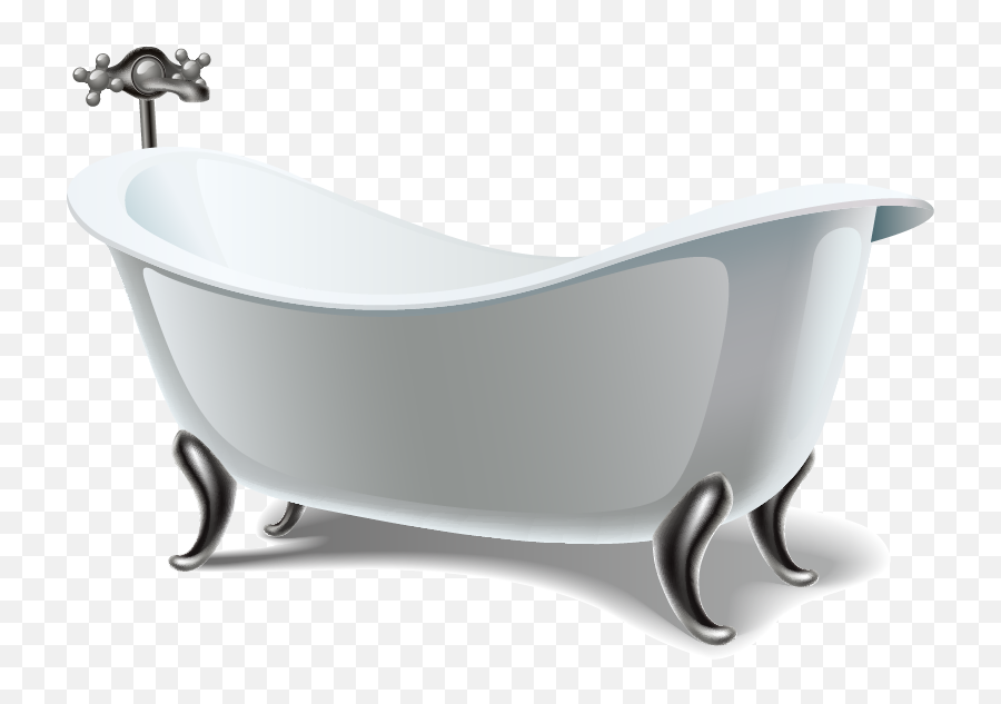Bathroom Bathtub Euclidean Vector - Bathtub Png Download Bañera Antigua Png Vector,Bathroom Png