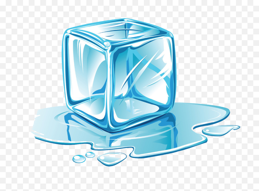 Download Hd Ice Cube Melting Clip Art - Ice Cube Clipart Png,Ice Cube Png