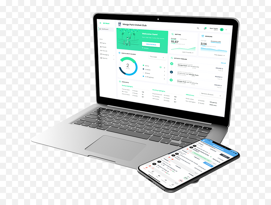 Interactsport - Sports Management Platform Laptop And Smartphone Mockup Free Png,Icon Sport Management