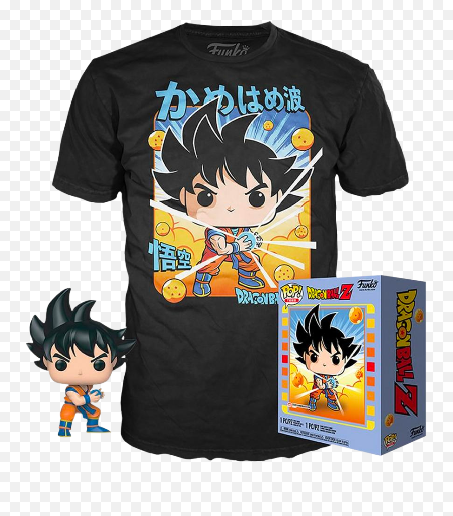 Funko - Dragon Ball Z Goku Kamehameha Vinyl Figure U0026 T Dragon Ball Pop Tee Png,Pop Icon Shirt
