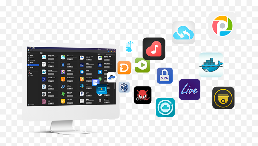 Overview Asustor Nas - Technology Applications Png,Add This Pc Icon To Desktop Windows 10