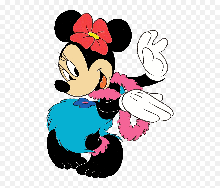 Clipart Beach Minnie Mouse - Minnie Dance The Hula Png,Minnie Mouse Transparent