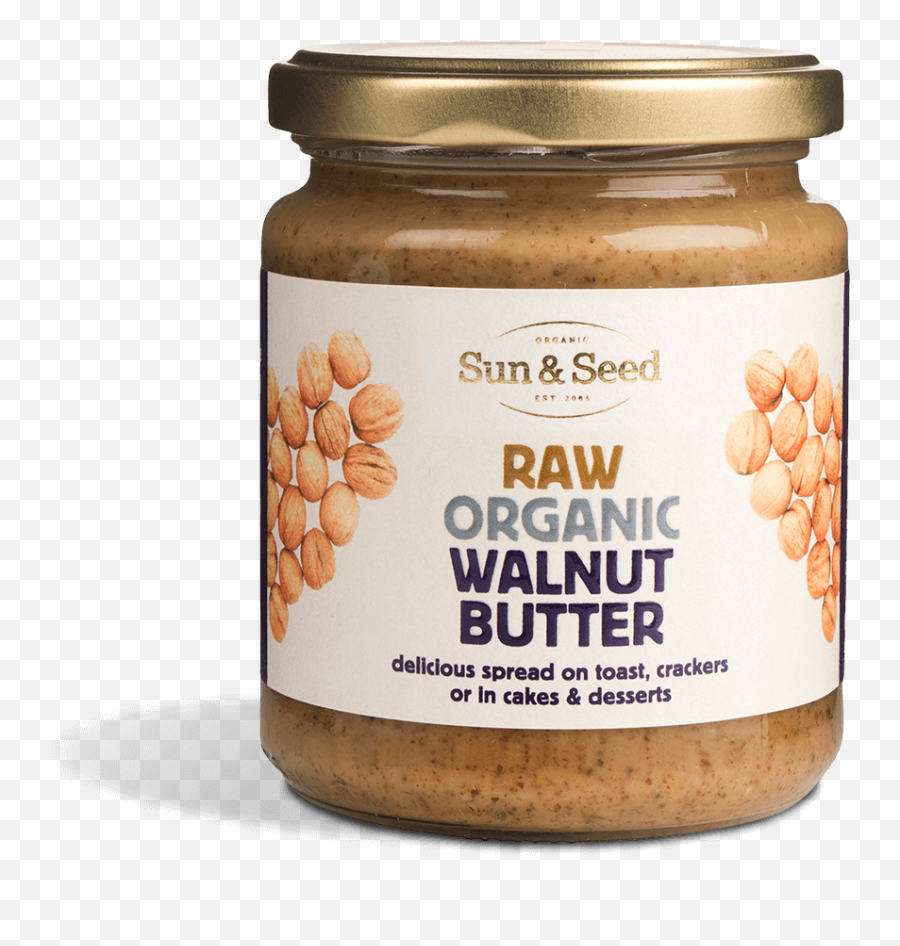 Organic Raw Walnut Butter 250g U2014 Sun U0026 Seed - Sun Seed Raw Organic Walnut Butter 250g Png,Walnut Transparent