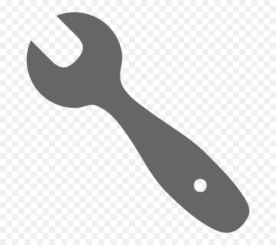 Patch Spanner - Gray Wrench Full Size Png Download Seekpng Grey Wrench Png,Pinterest Icon Grey