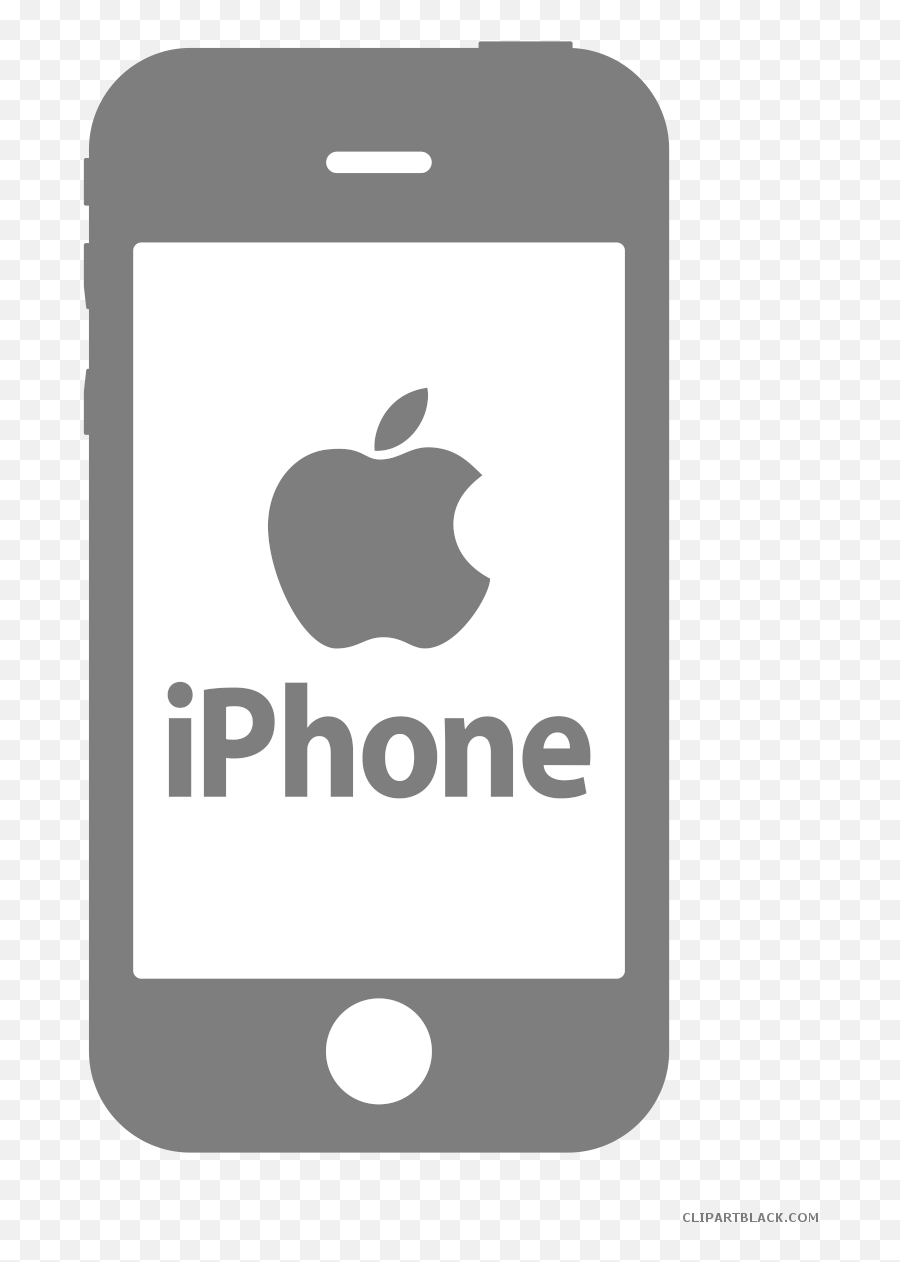 Download Iphone Clipart Black And White - Iphone Clipart Black And White Png,Iphone Clipart Png