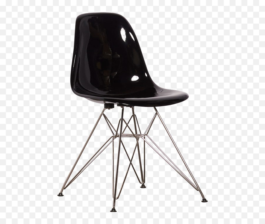 Easy Eiffel Side Chair U2013 Glossy Black - Solid Png,Icon Dkr