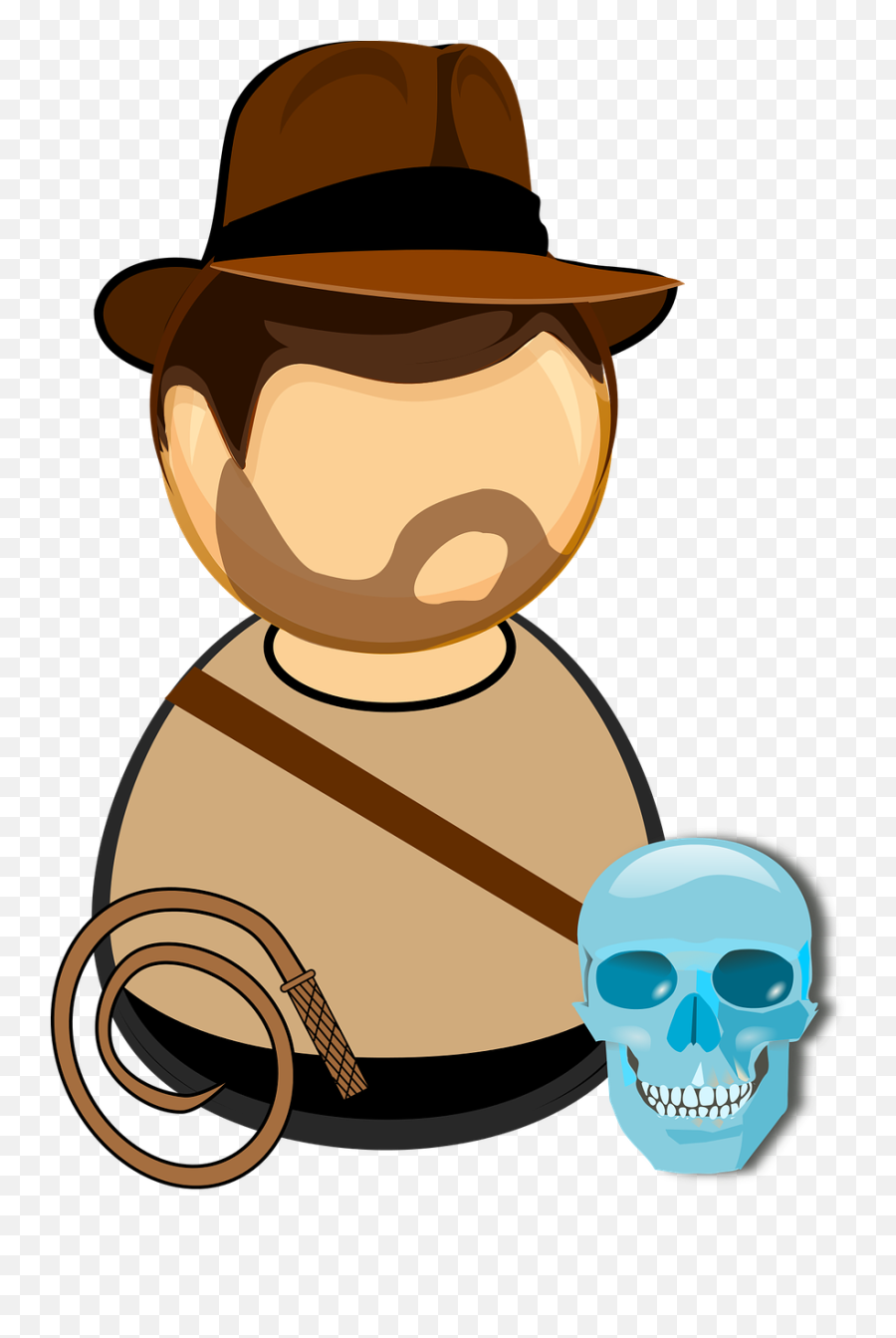 Indiana Jonesadventureadventurercomic Charactersglass - Cartoon Indiana Jones Hat Png,Cowboy Hat Icon